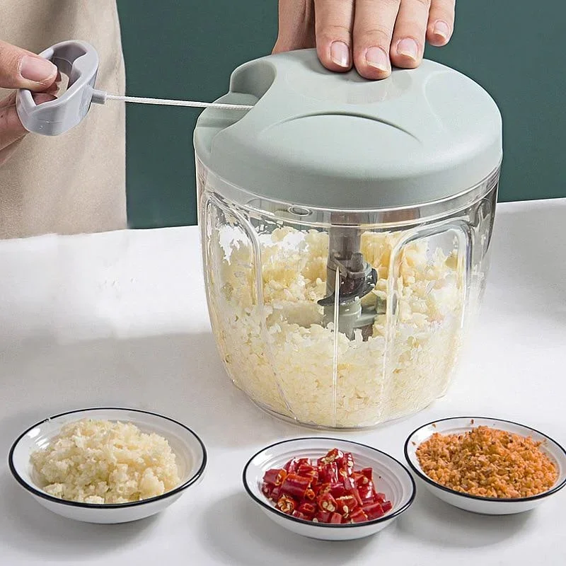 Kitchen Gadgets Under 500 - Nouveau Hachoir Manuel Multifonctionnel pour Légumes,