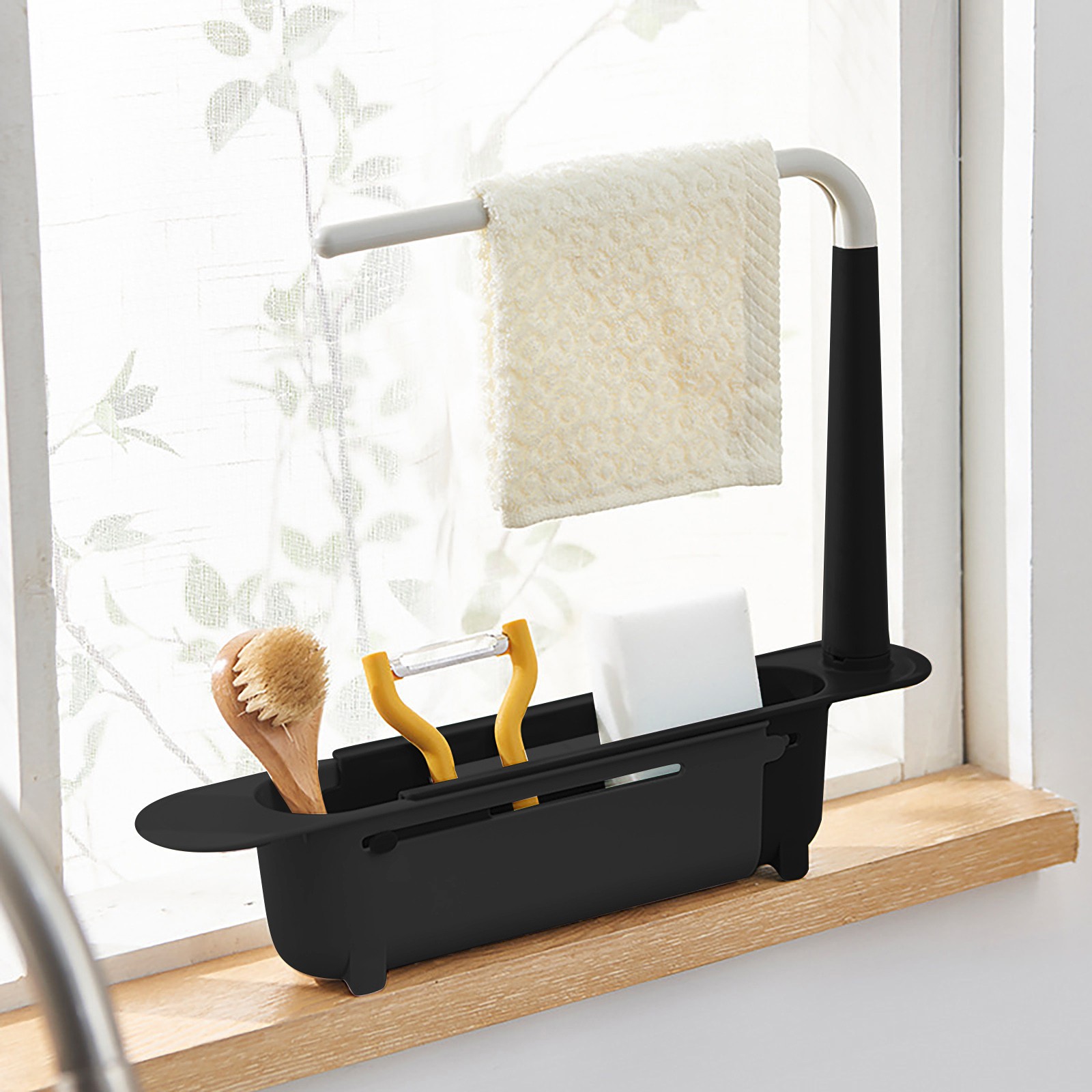 Kitchen Gadgets Holder - Elescopic-Étagère d'évier de proximité, étagère de
