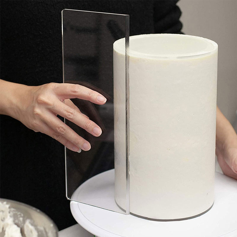 Cake Decorating Turntable - Grattoirs à gâteaux en acrylique Transparent