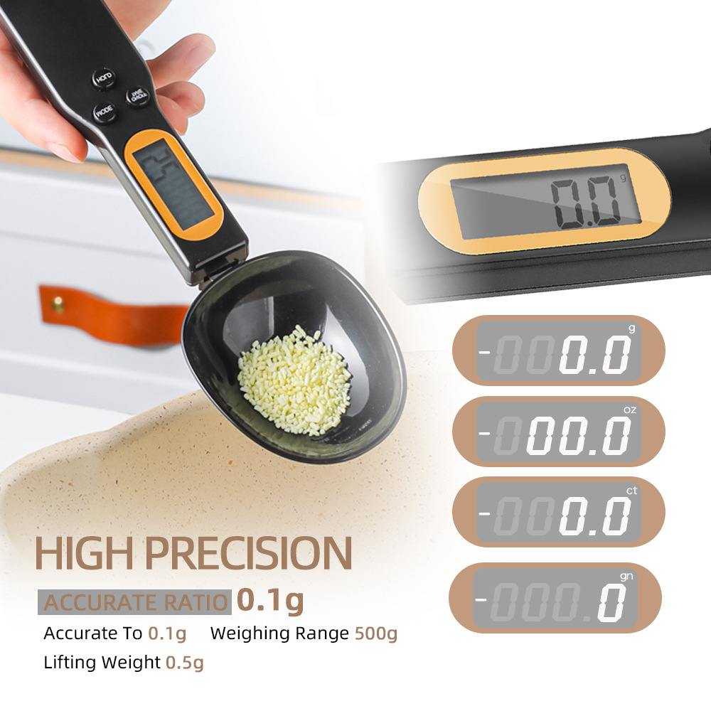 Kitchen Gadgets Under 500 - Cuillère de pesée numérique LCD réglable,