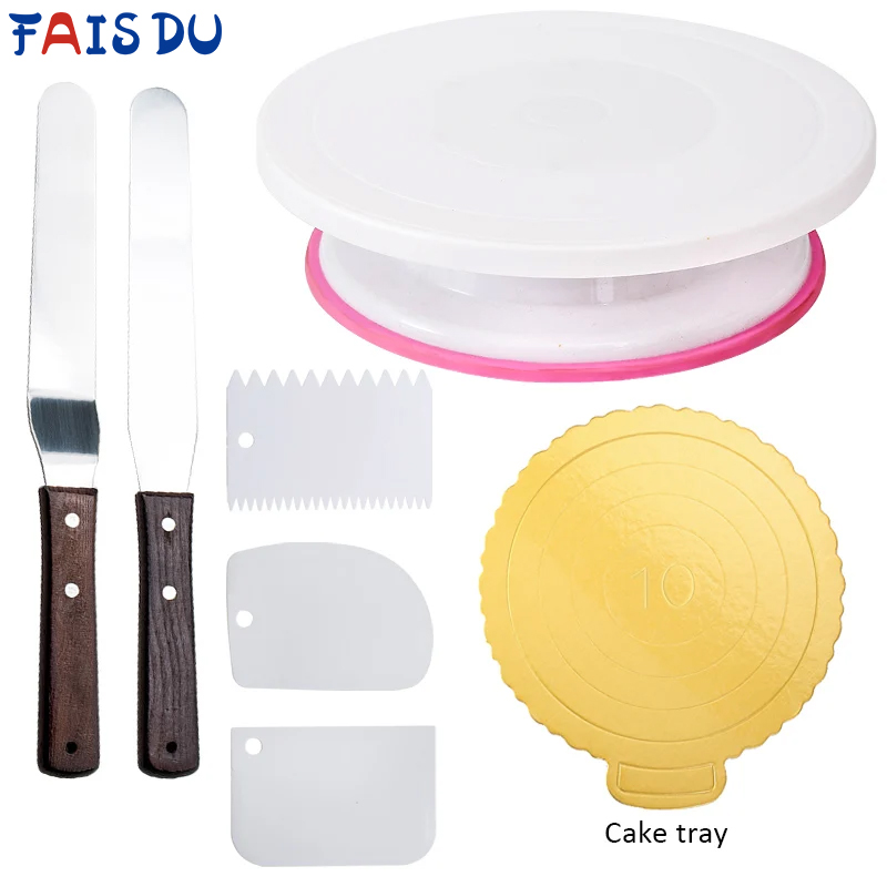 Cake Decorating Turntable - FAIS DU-Pâte à gâteau rotative en