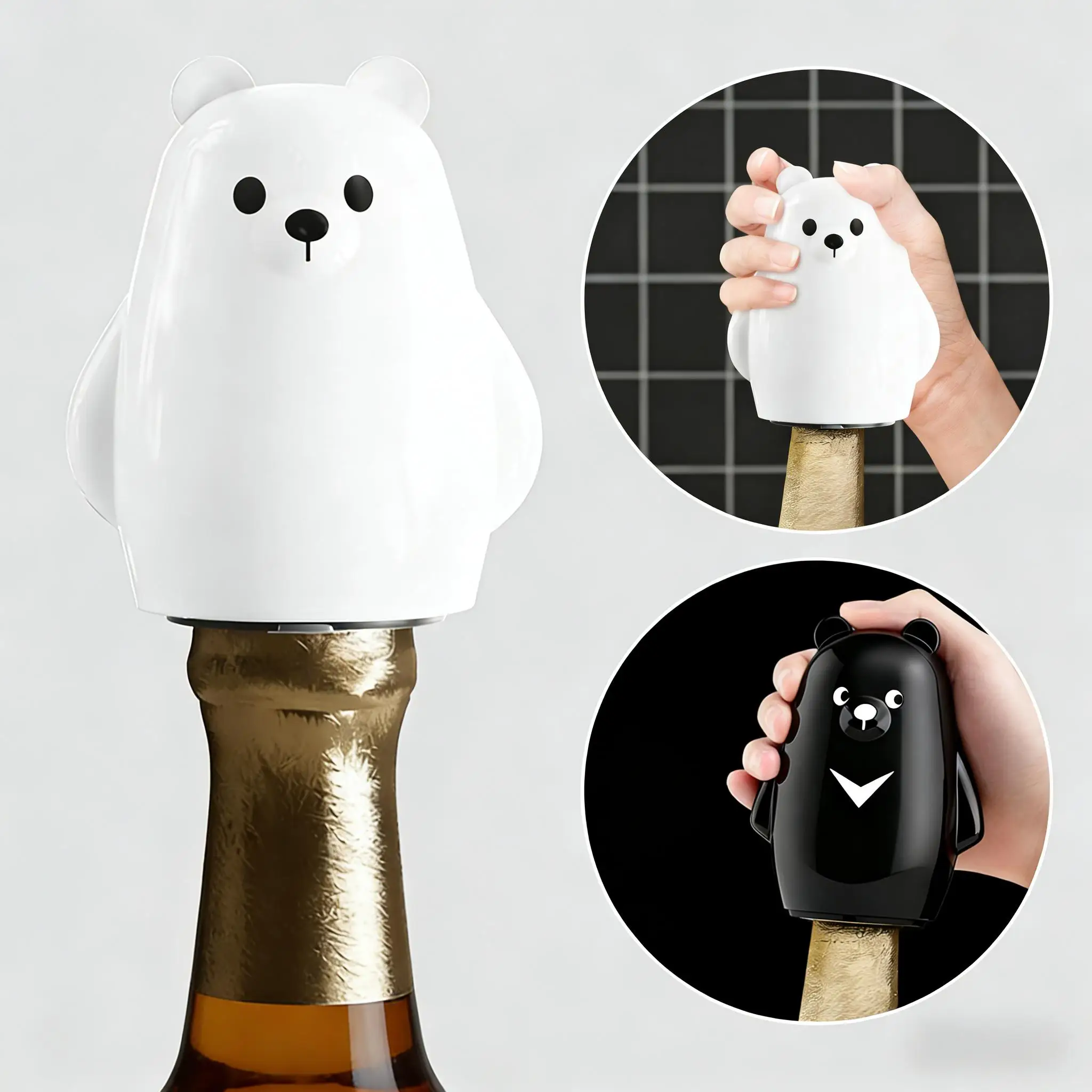 Kitchen Gadgets Gift Ideas - Adorable ouvre-bouteille en forme d’ours noir
