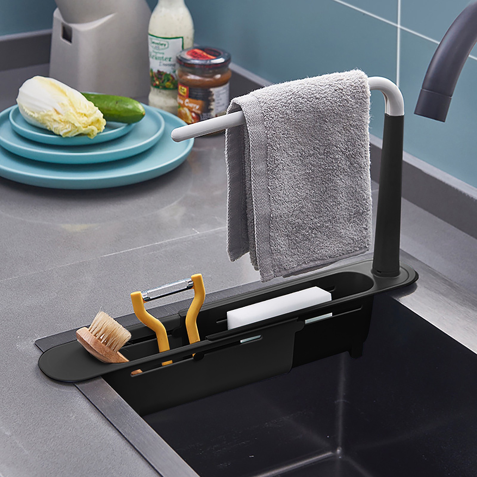 Elescopic-Étagère d'évier de p - Kitchen Gadgets Holder avis et prix