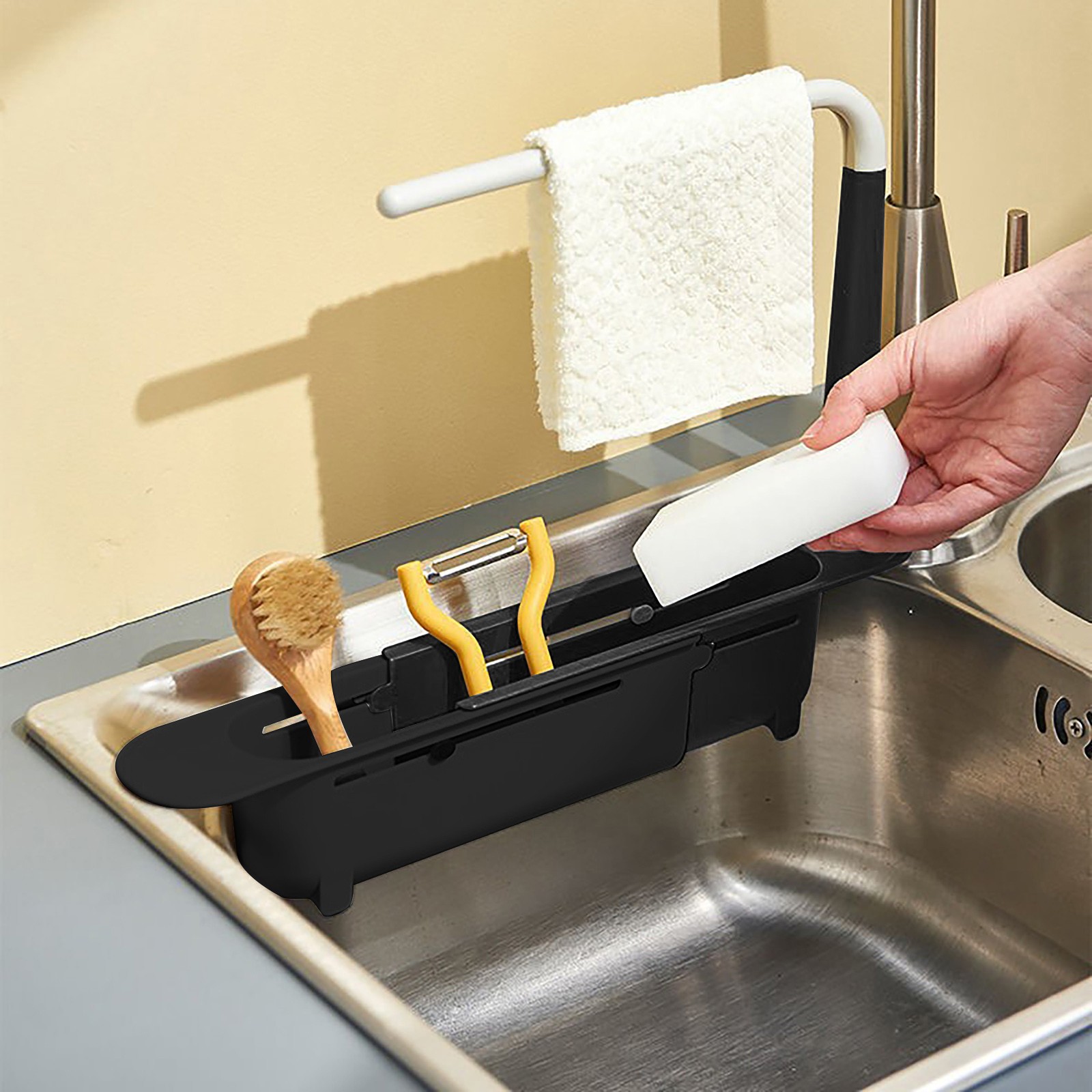 Elescopic-Étagère d'évier de p - Kitchen Gadgets Holder avis et prix