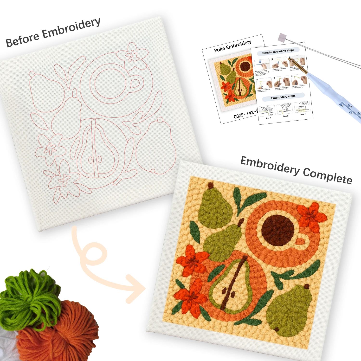 GATYZTORY Kit de broderie au p - Kitchen Gadgets Crossword avis et prix