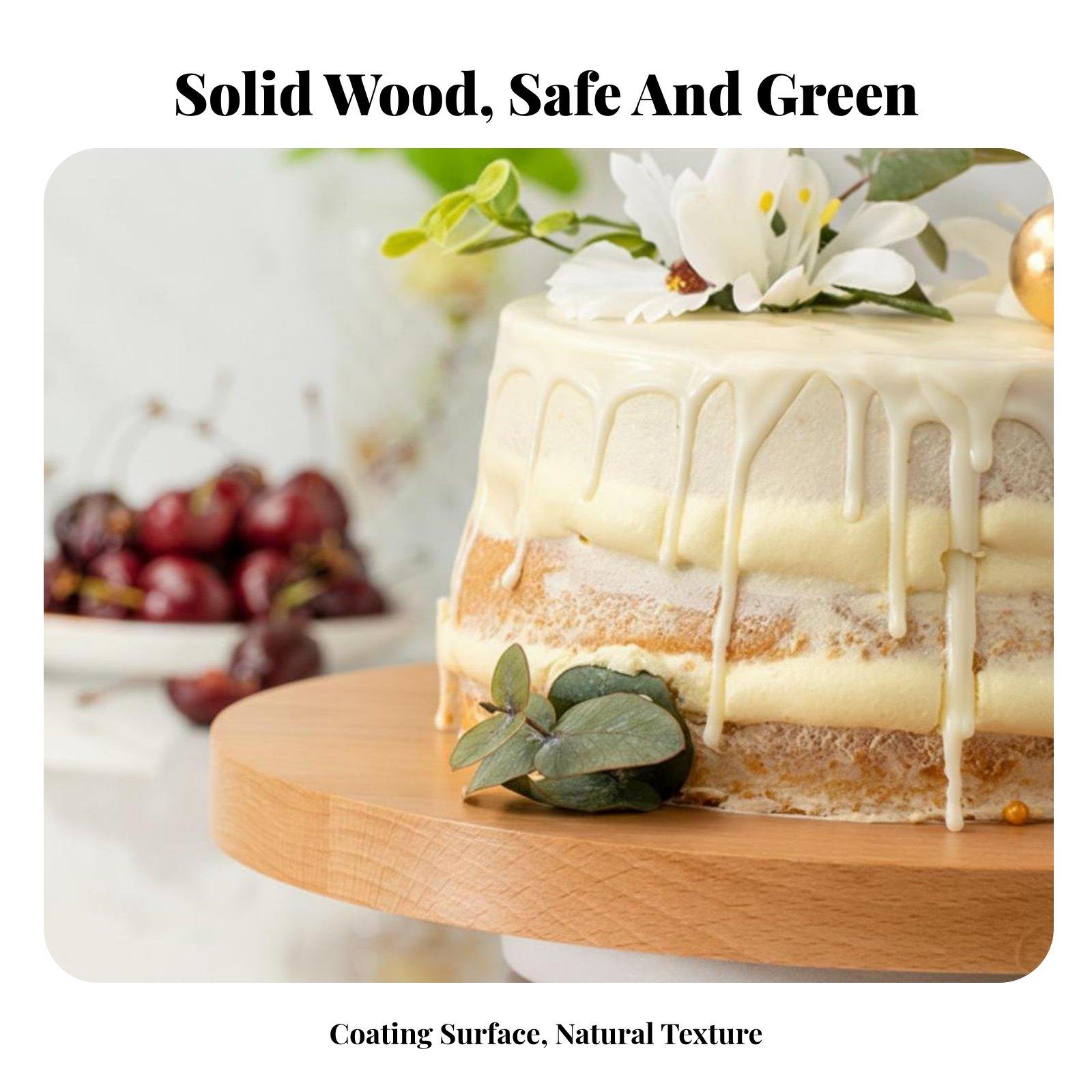 Support tournant en bois massi - Cake Decorating Turntable avis et prix
